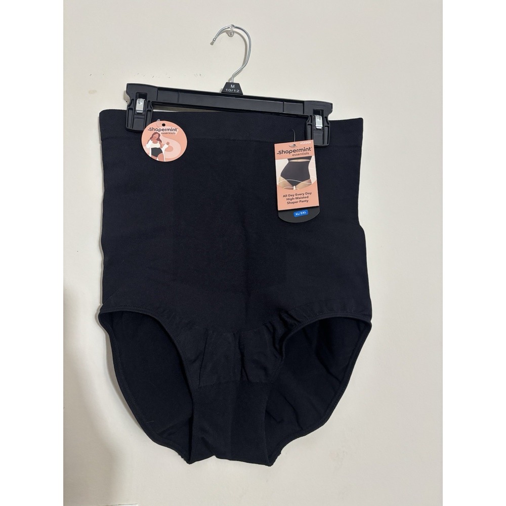 Shapermint Essentials High Waisted Shaper Panty XL/2XL Black NWT